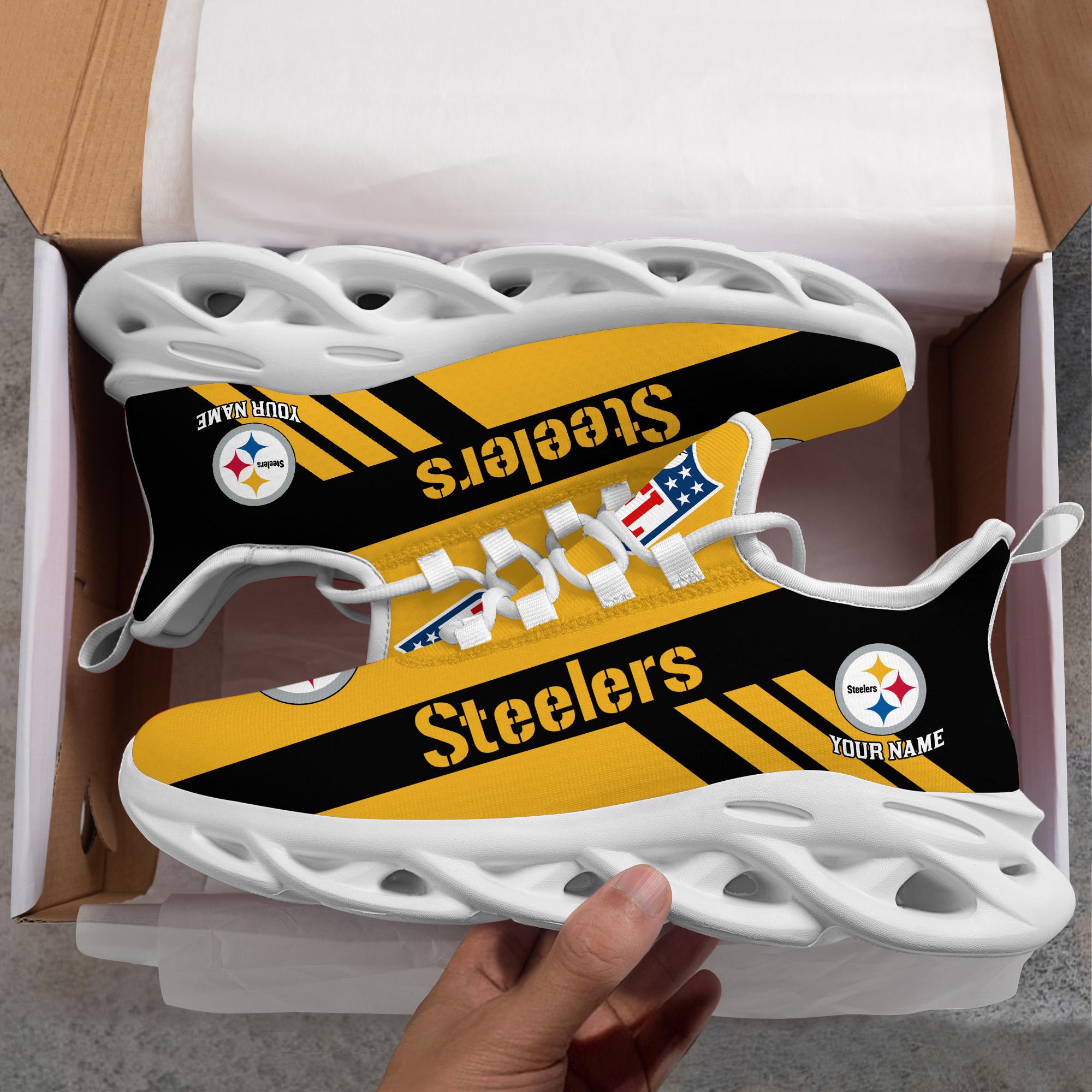 Personalized Pittsburgh Steelers Max Soul Shoes Sneakers for Men And Women – NFL Football Fan Shoes, Team Sneakers - Image 9