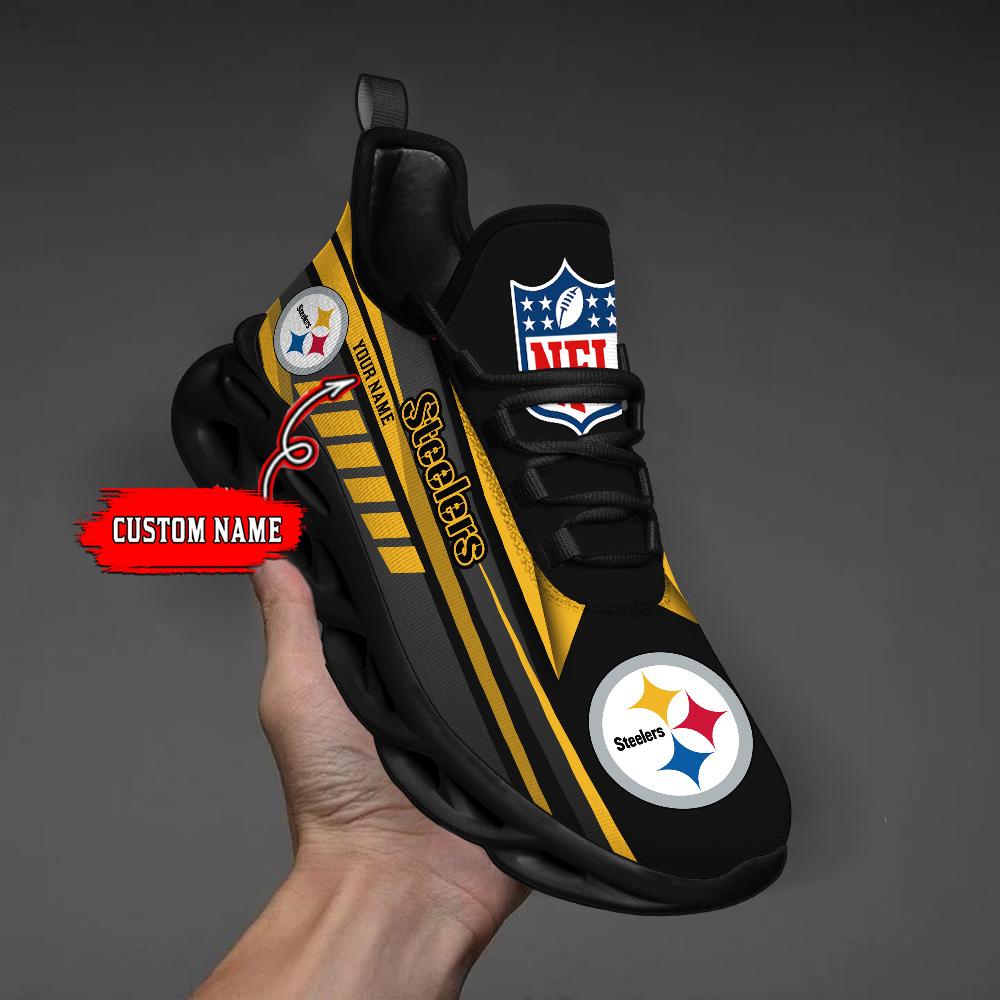 Personalized Pittsburgh Steelers Max Soul Shoes Sneakers for Men And Women – NFL Football Fan Shoes, Team Sneakers - Image 7