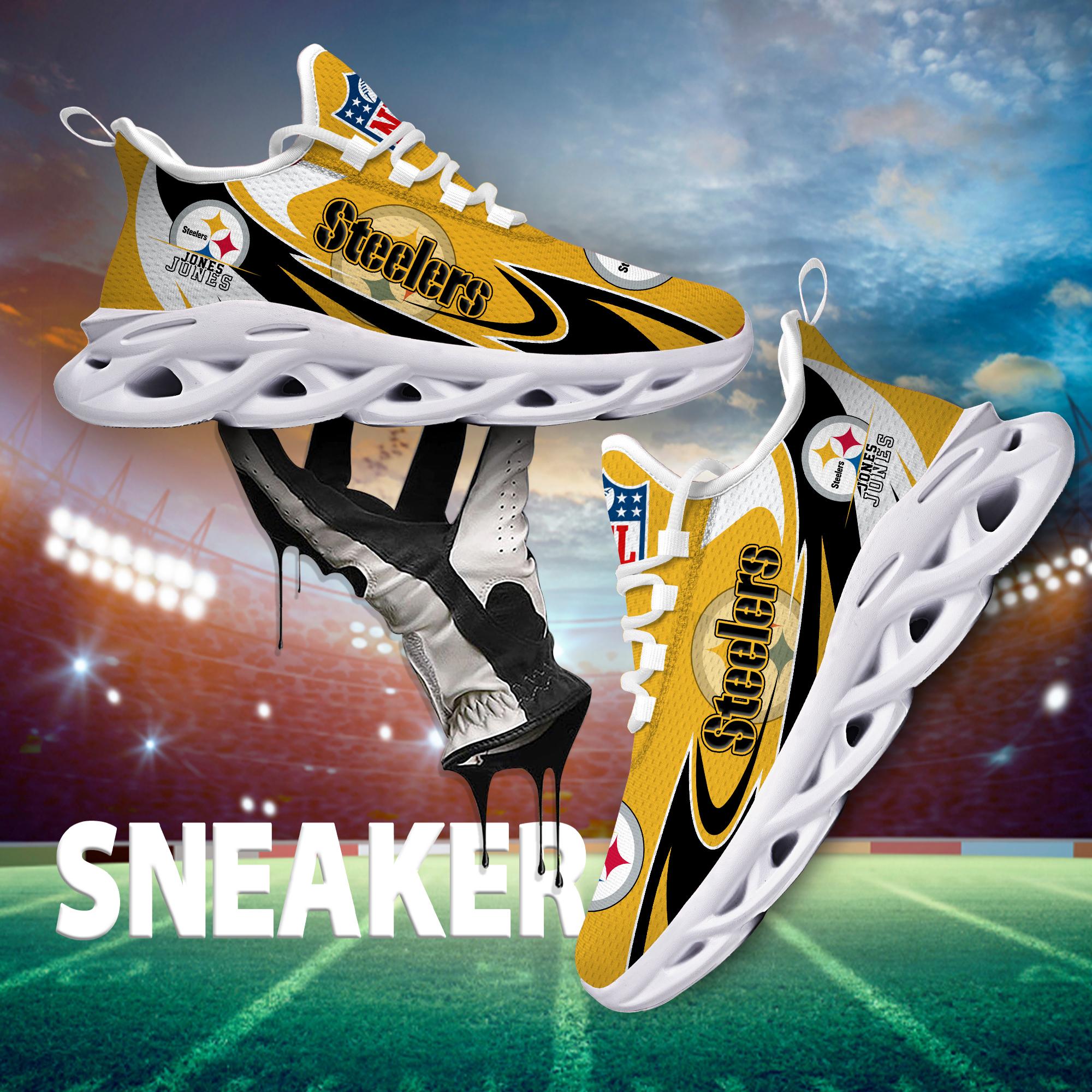 Personalized Pittsburgh Steelers Max Soul Shoes Sneakers for Men And Women – NFL Football Fan Shoes, Team Sneakers