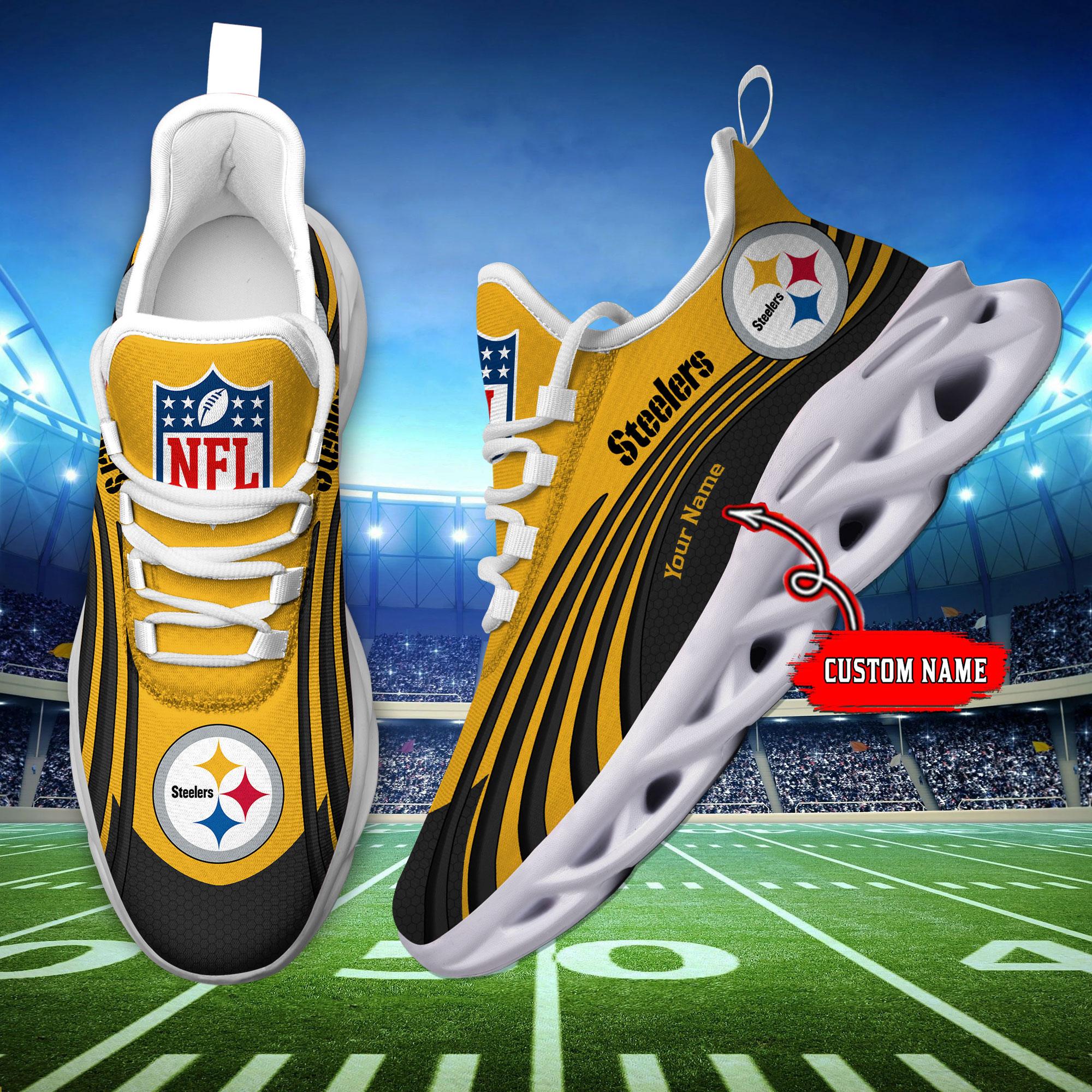 Personalized Pittsburgh Steelers Max Soul Shoes Sneakers for Men And Women – NFL Football Fan Shoes, Team Sneakers - Image 7