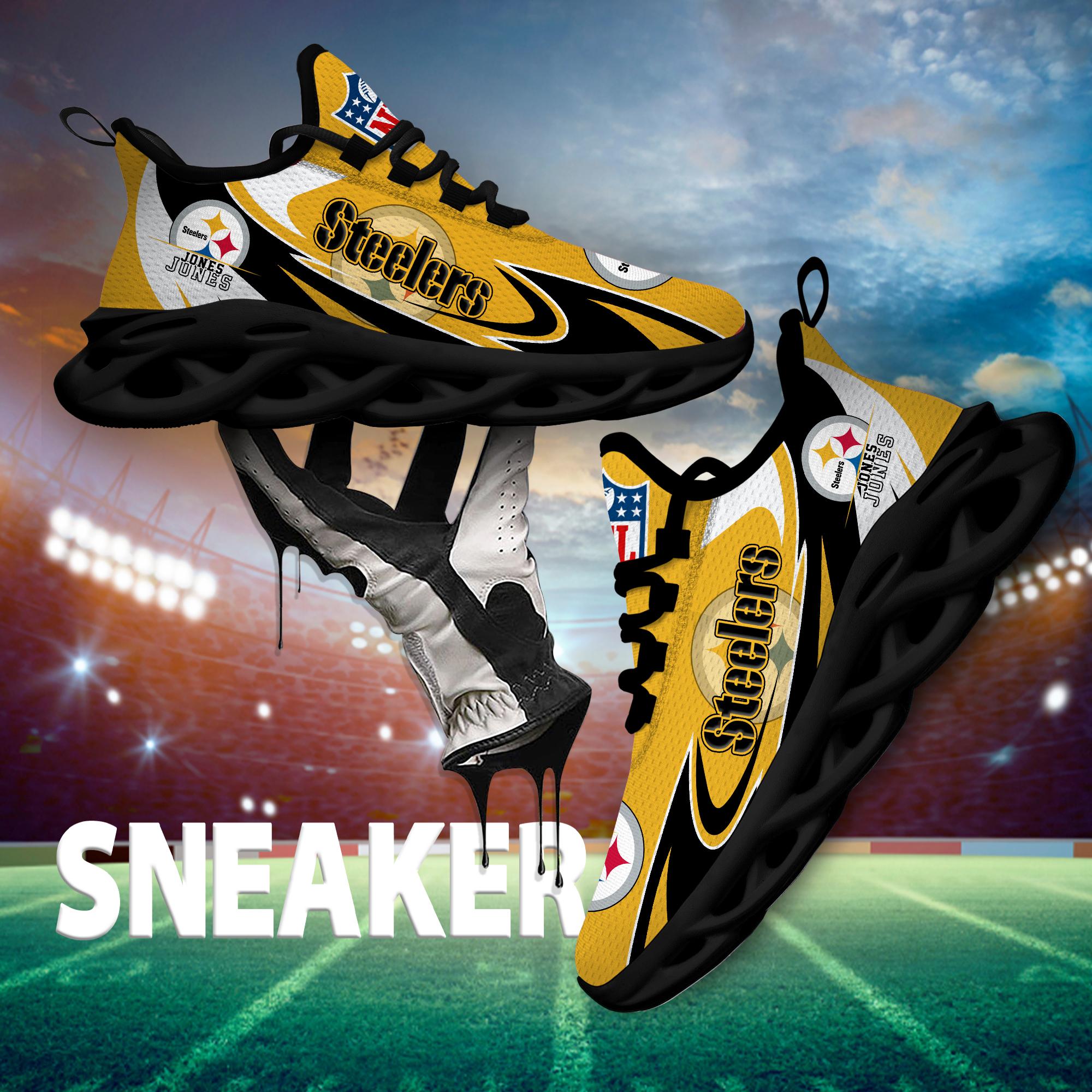 Personalized Pittsburgh Steelers Max Soul Shoes Sneakers for Men And Women – NFL Football Fan Shoes, Team Sneakers - Image 7