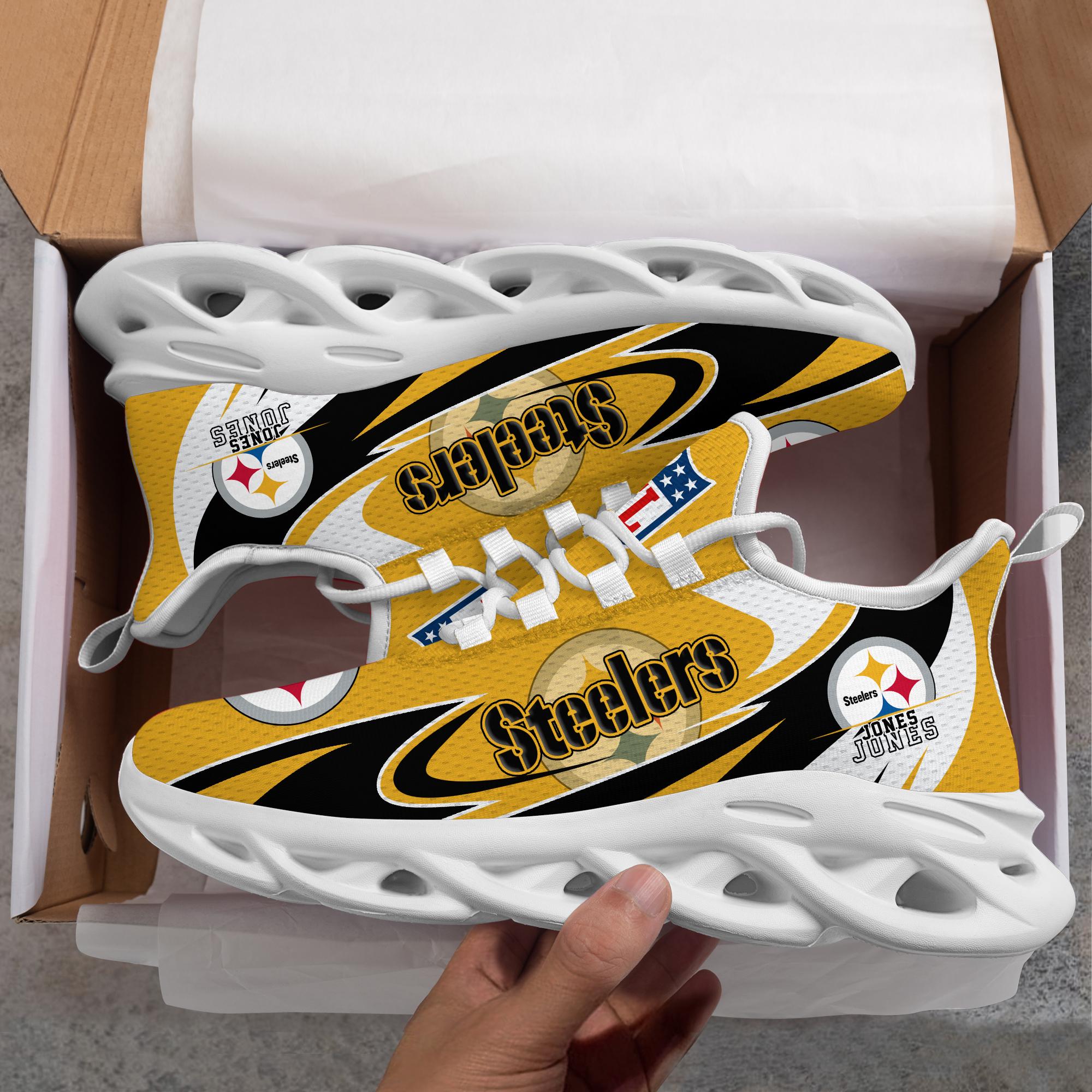 Personalized Pittsburgh Steelers Max Soul Shoes Sneakers for Men And Women – NFL Football Fan Shoes, Team Sneakers - Image 5