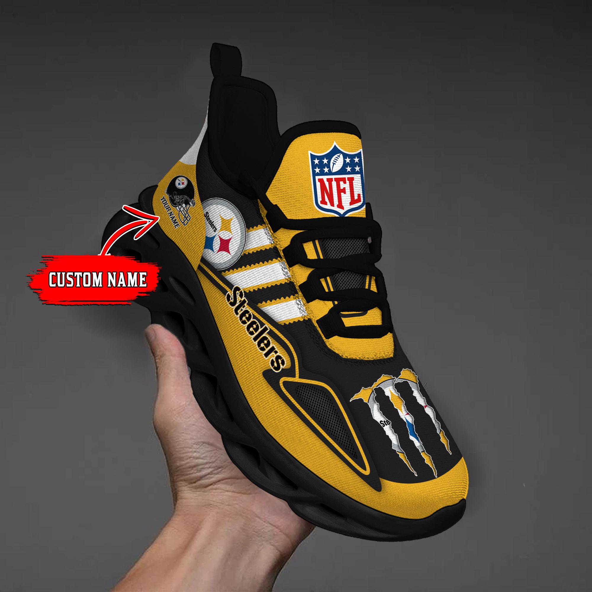 Personalized Pittsburgh Steelers Max Soul Shoes Sneakers for Men And Women – NFL Football Fan Shoes, Team Sneakers - Image 7