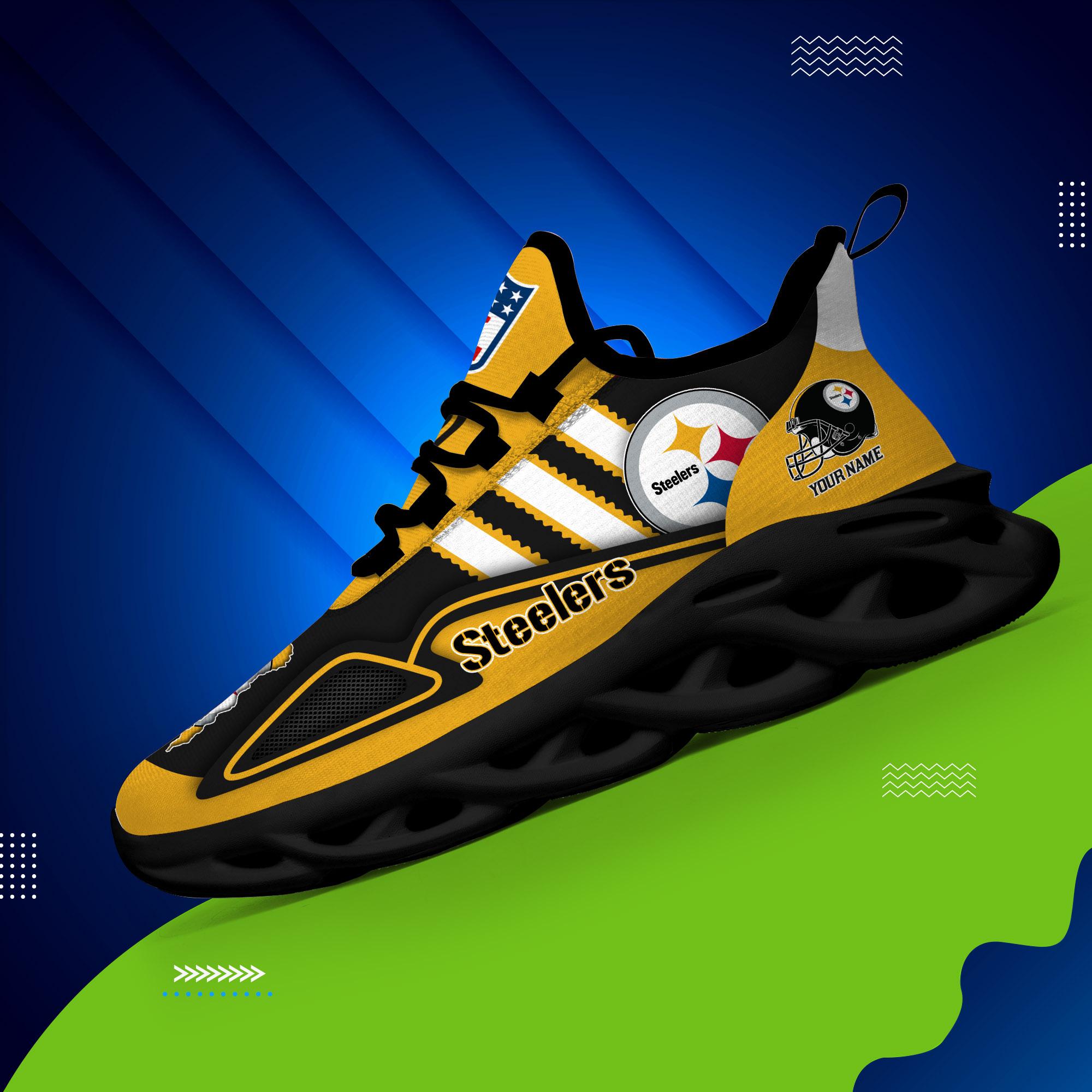 Personalized Pittsburgh Steelers Max Soul Shoes Sneakers for Men And Women – NFL Football Fan Shoes, Team Sneakers - Image 3