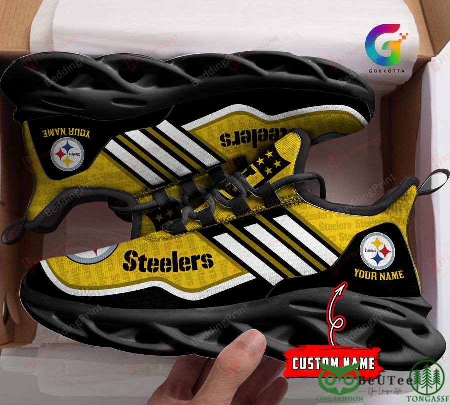 Personalized Pittsburgh Steelers Max Soul Shoes Sneakers for Men And Women – NFL Football Fan Shoes, Team Sneakers
