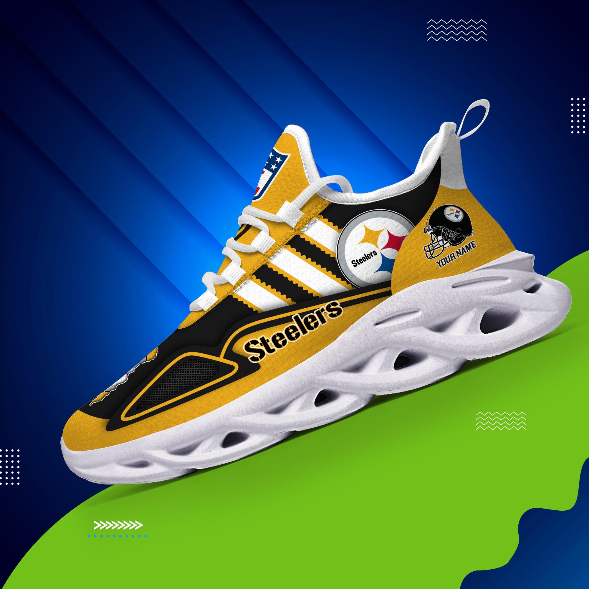 Personalized Pittsburgh Steelers Max Soul Shoes Sneakers for Men And Women – NFL Football Fan Shoes, Team Sneakers - Image 5