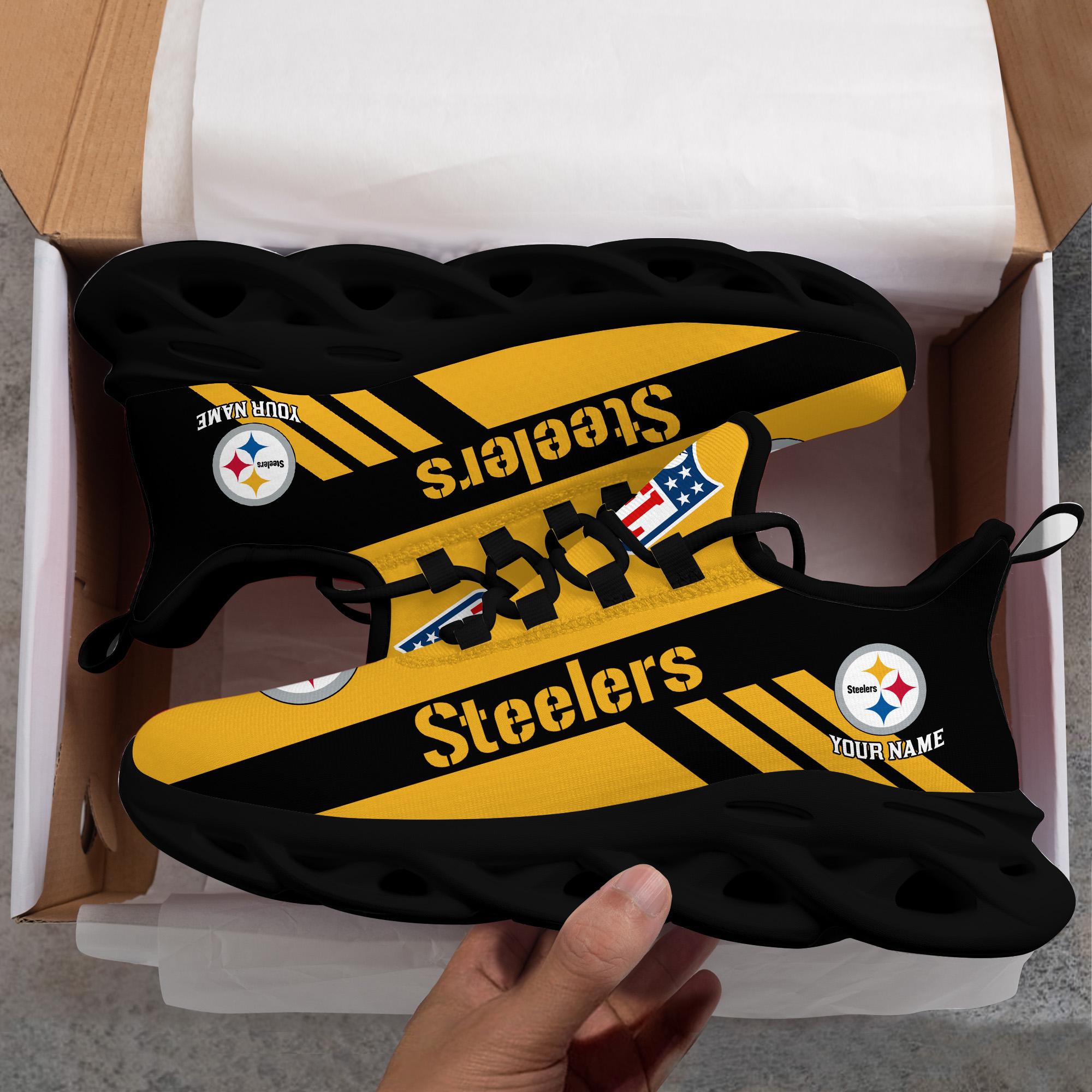 Personalized Pittsburgh Steelers Max Soul Shoes Sneakers for Men And Women – NFL Football Fan Shoes, Team Sneakers - Image 8