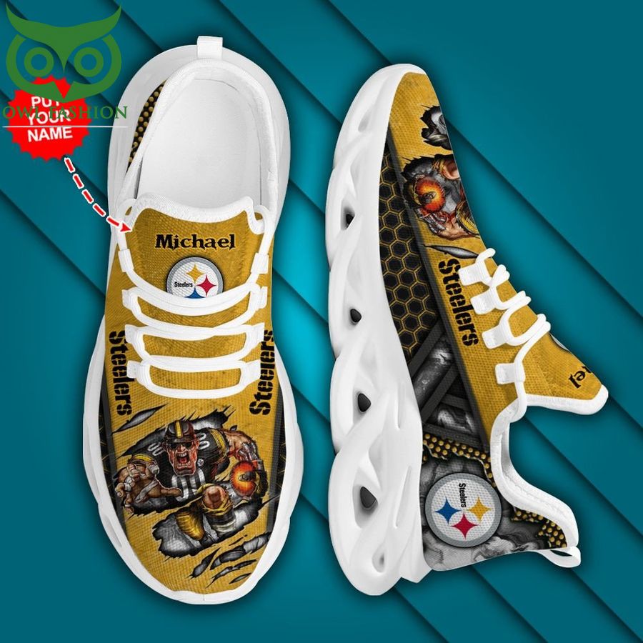 Personalized Pittsburgh Steelers Max Soul Shoes Sneakers for Men And Women – NFL Football Fan Shoes, Team Sneakers