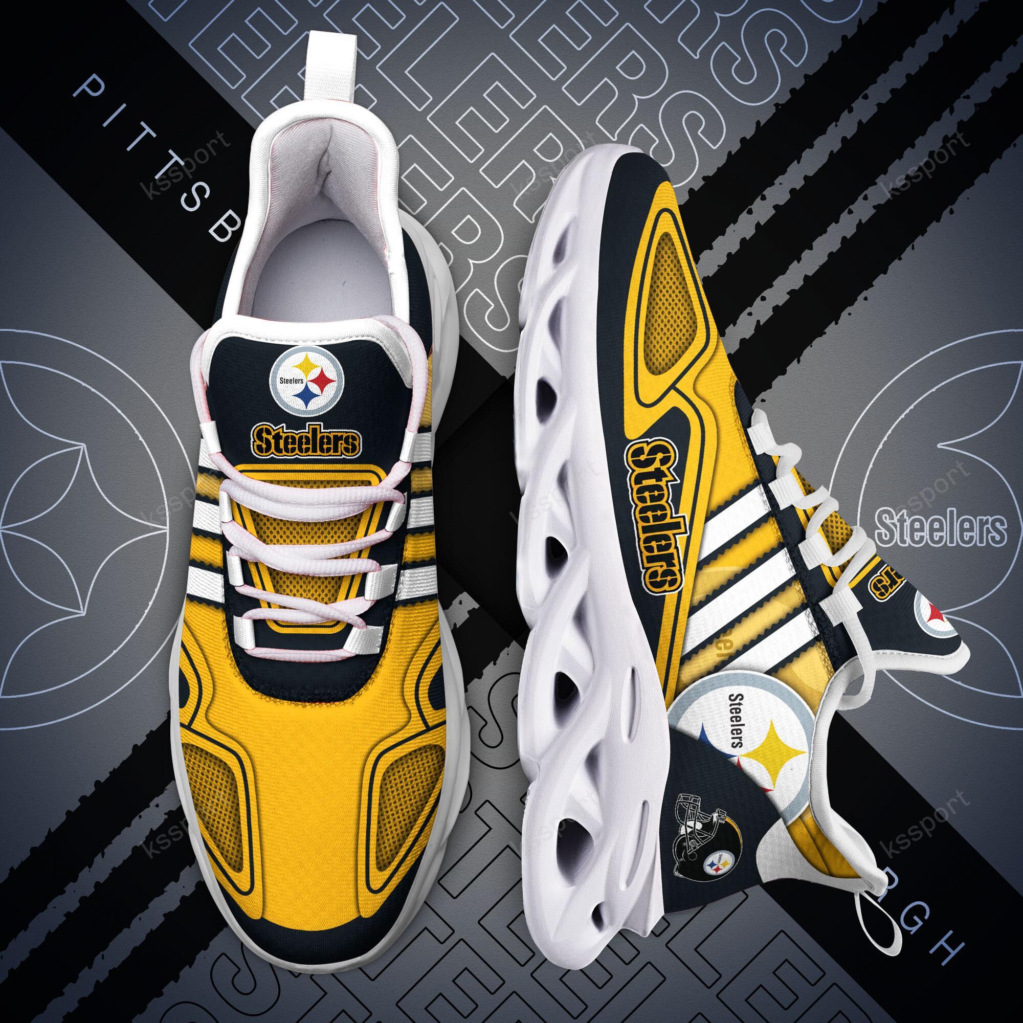 Personalized Pittsburgh Steelers Max Soul Shoes Sneakers for Men And Women – NFL Football Fan Shoes, Team Sneakers