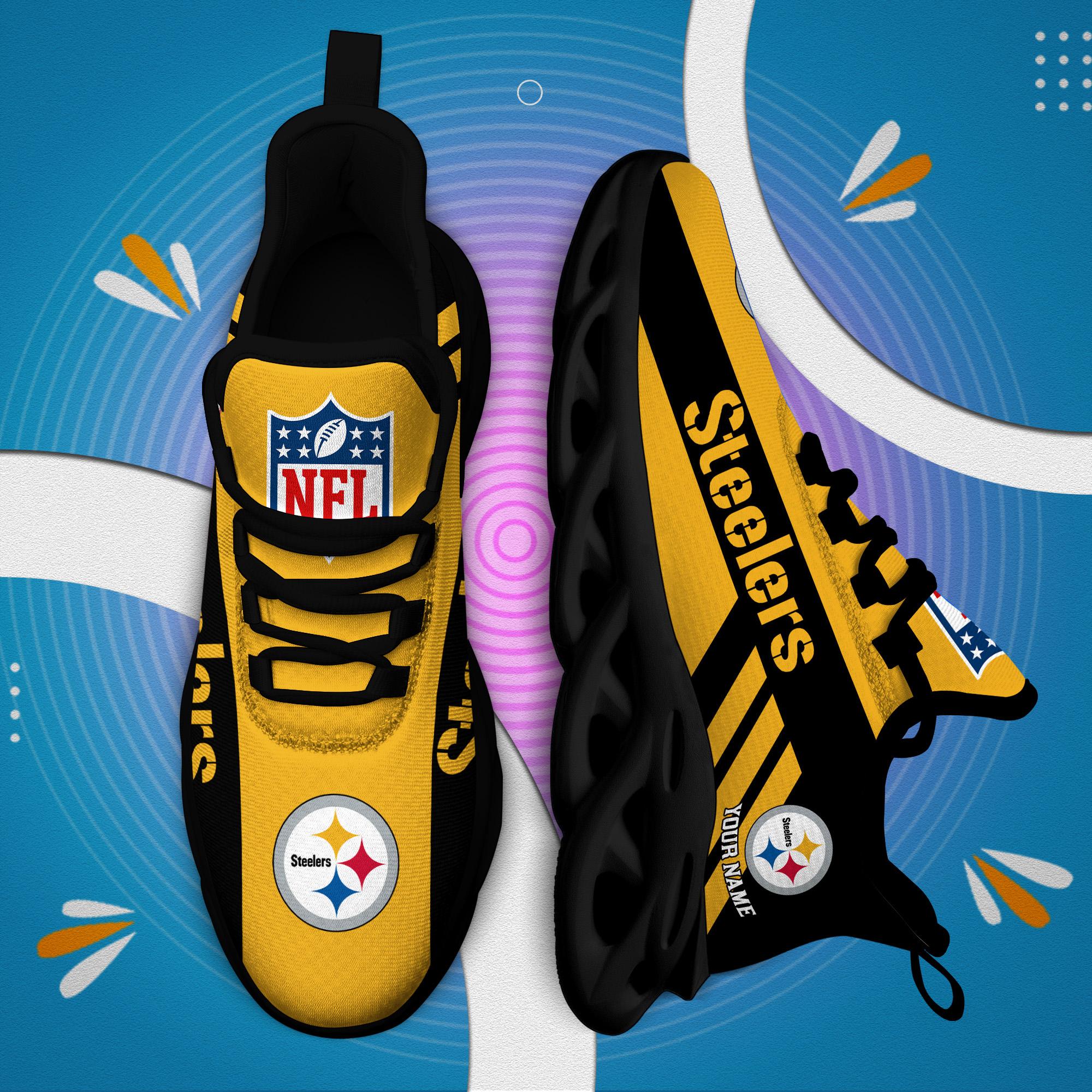 Personalized Pittsburgh Steelers Max Soul Shoes Sneakers for Men And Women – NFL Football Fan Shoes, Team Sneakers - Image 6