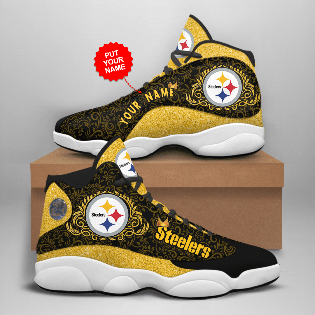 Personalized Pittsburgh Steelers NFL JD13 Sneakers Shoes for Men & Women | Custom Fan Gift