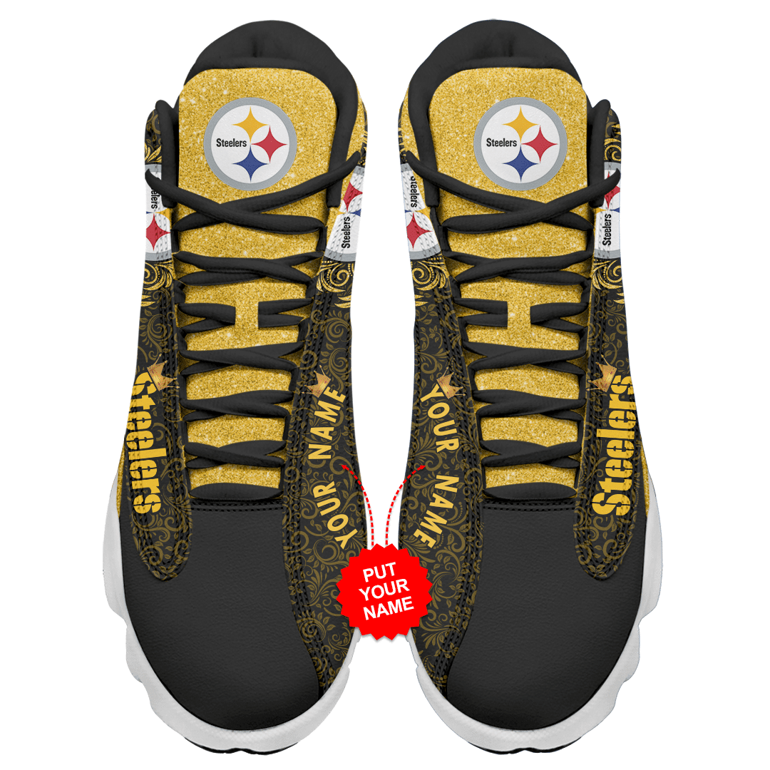 Personalized Pittsburgh Steelers NFL JD13 Sneakers Shoes for Men & Women | Custom Fan Gift - Image 3