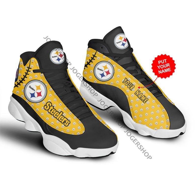 Personalized Pittsburgh Steelers NFL JD13 Sneakers Shoes for Men & Women | Custom Fan Gift