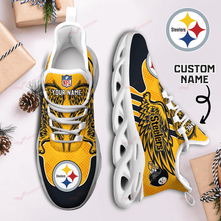 Personalized Pittsburgh Steelers NFL Max Soul Shoes Sneakers for Men And Women – NFL Football Fan Shoes, Team Sneakers