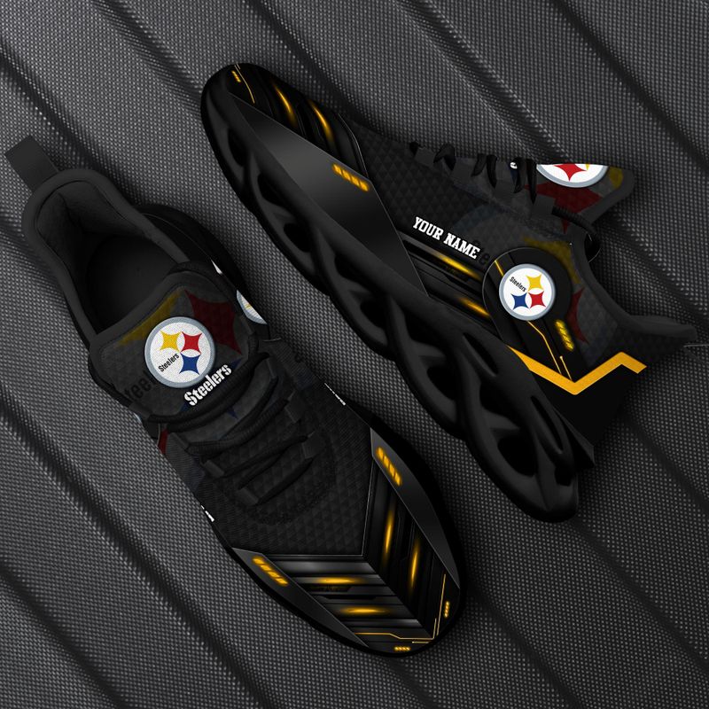 Personalized Pittsburgh Steelers NFL Max Soul Shoes Sneakers for Men And Women – NFL Football Fan Shoes, Team Sneakers