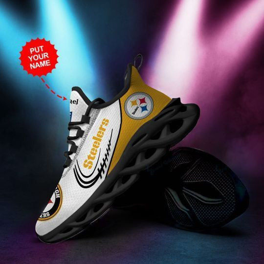 Personalized Pittsburgh Steelers NFL Max Soul Shoes Sneakers for Men And Women – NFL Football Fan Shoes, Team Sneakers