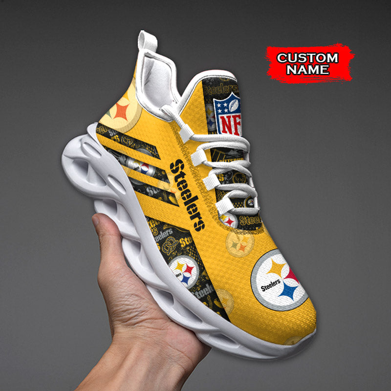 Personalized Pittsburgh Steelers NFL Max Soul Shoes Sneakers for Men And Women – NFL Football Fan Shoes, Team Sneakers