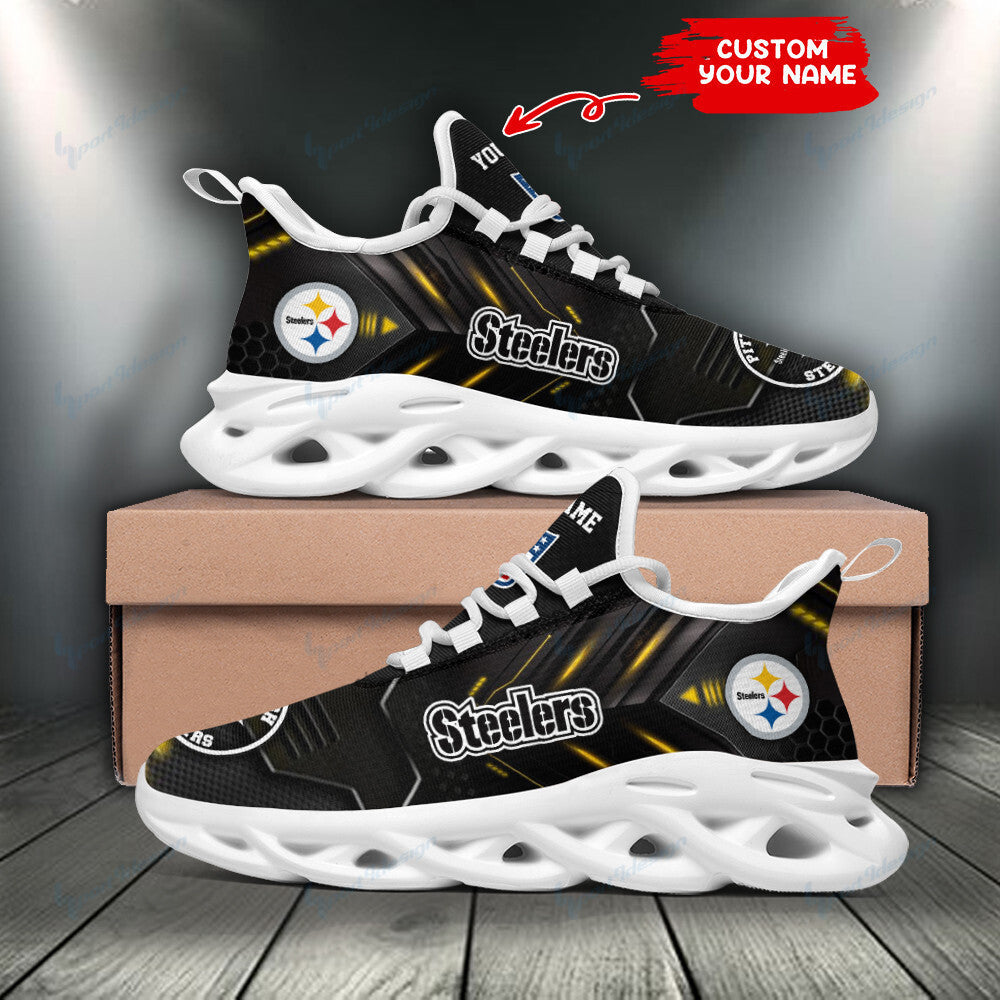 Personalized Pittsburgh Steelers NFL Max Soul Shoes Sneakers for Men And Women – NFL Football Fan Shoes, Team Sneakers