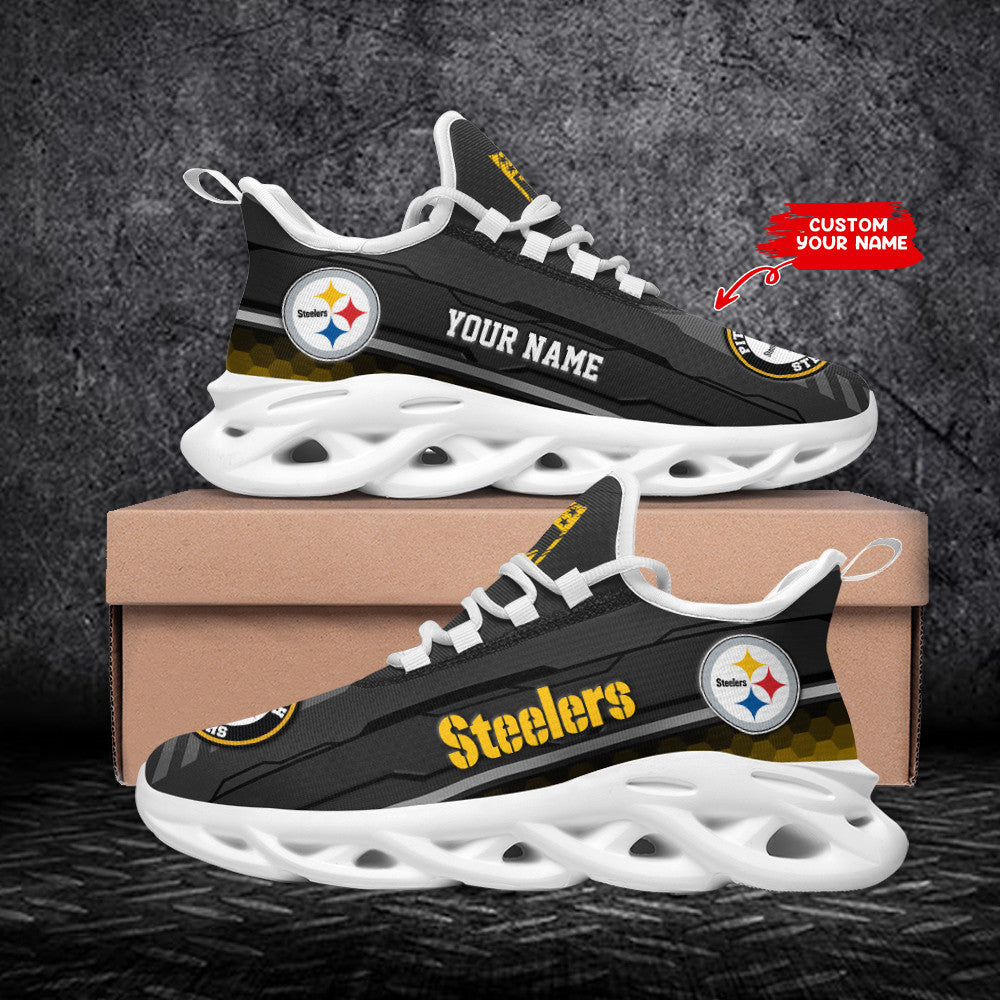 Personalized Pittsburgh Steelers NFL Max Soul Shoes Sneakers for Men And Women – NFL Football Fan Shoes, Team Sneakers