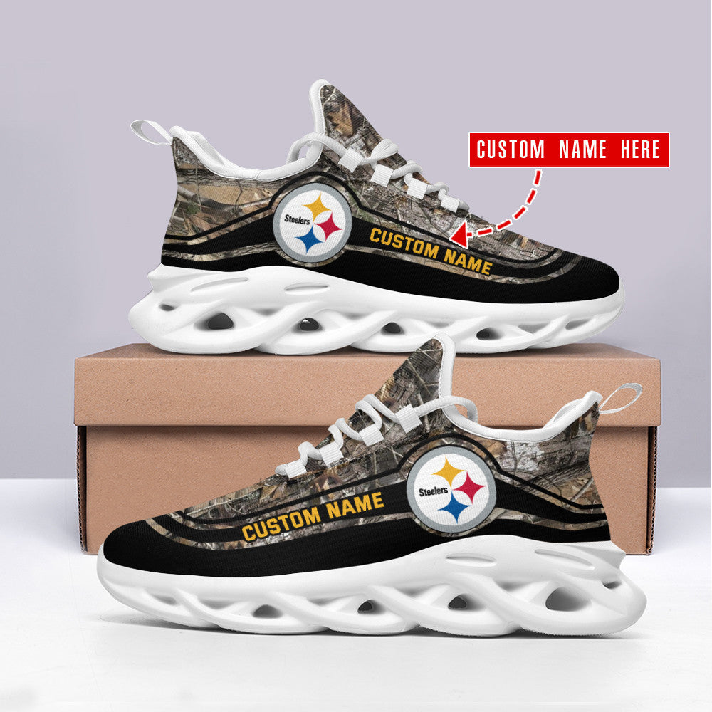 Personalized Pittsburgh Steelers NFL Max Soul Shoes Sneakers for Men And Women – NFL Football Fan Shoes, Team Sneakers