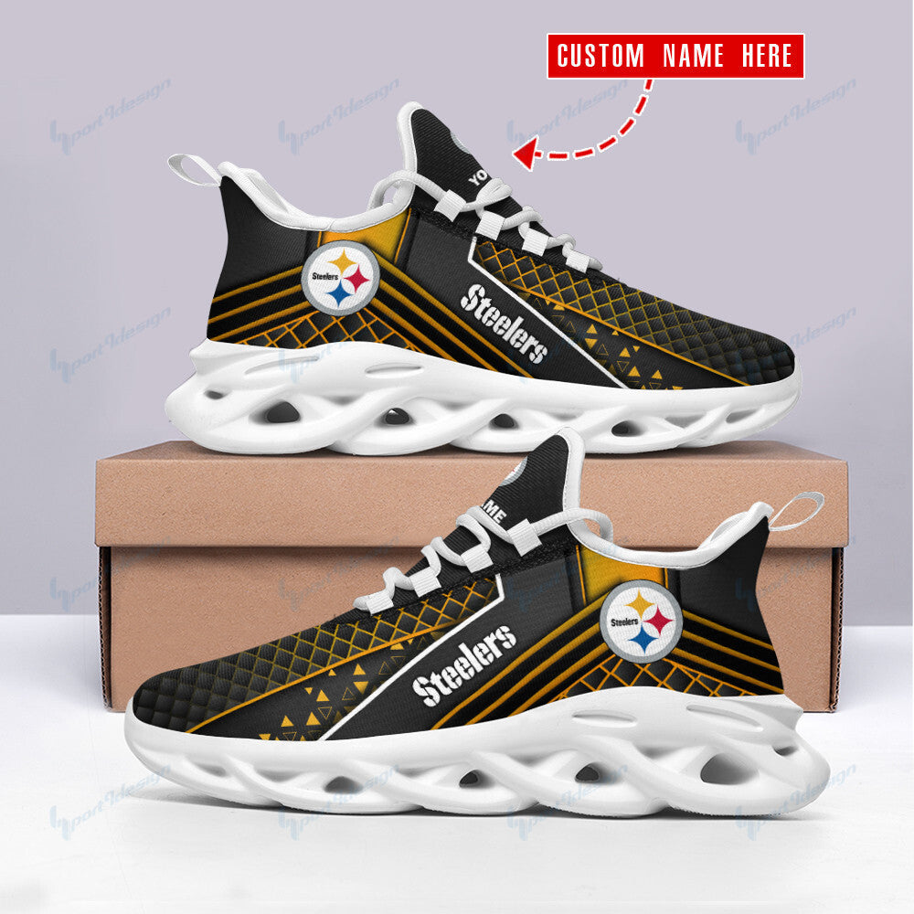Personalized Pittsburgh Steelers NFL Max Soul Shoes Sneakers for Men And Women – NFL Football Fan Shoes, Team Sneakers