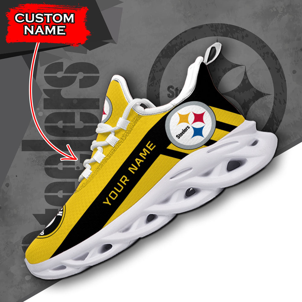 Personalized Pittsburgh Steelers NFL Max Soul Shoes Sneakers for Men And Women – NFL Football Fan Shoes, Team Sneakers