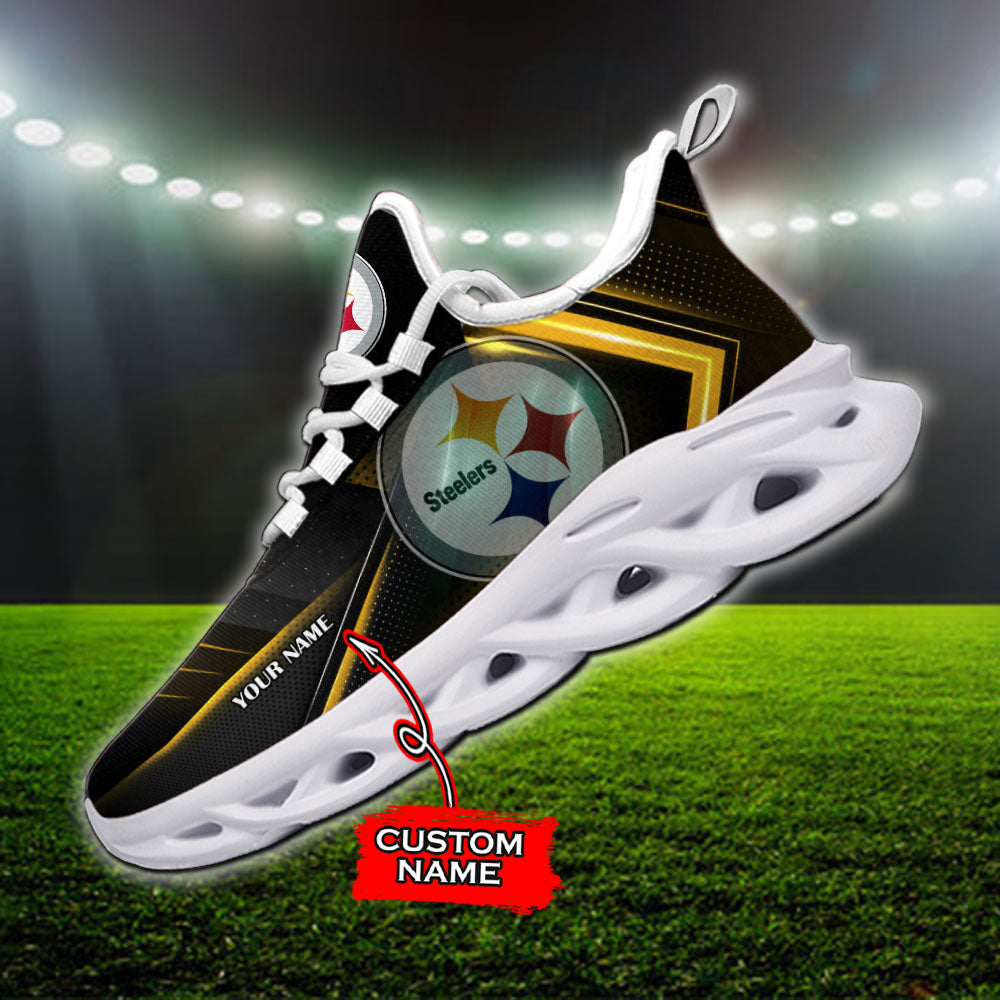 Personalized Pittsburgh Steelers NFL Max Soul Shoes Sneakers for Men And Women – NFL Football Fan Shoes, Team Sneakers