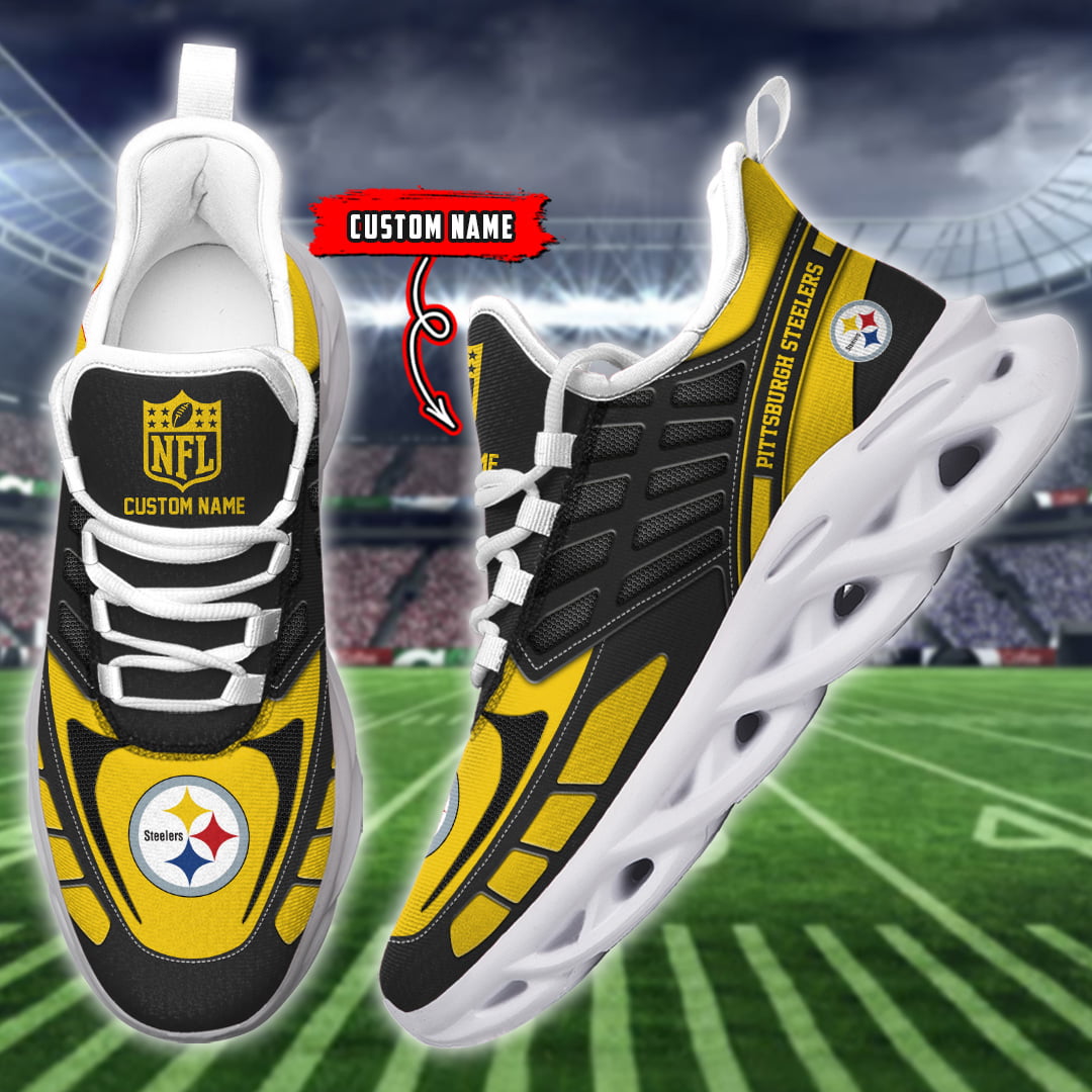 Personalized Pittsburgh Steelers NFL Max Soul Shoes Sneakers for Men And Women – NFL Football Fan Shoes, Team Sneakers