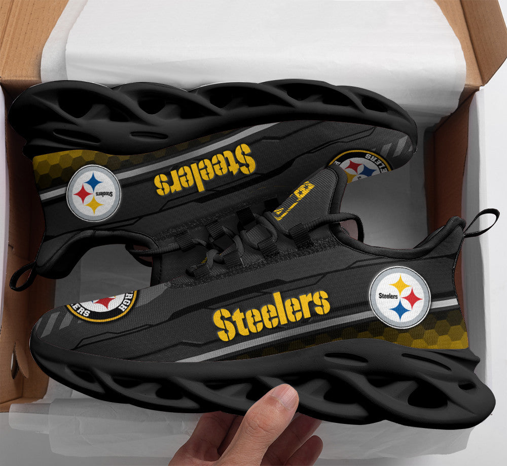 Personalized Pittsburgh Steelers NFL Max Soul Shoes Sneakers for Men And Women – NFL Football Fan Shoes, Team Sneakers - Image 4