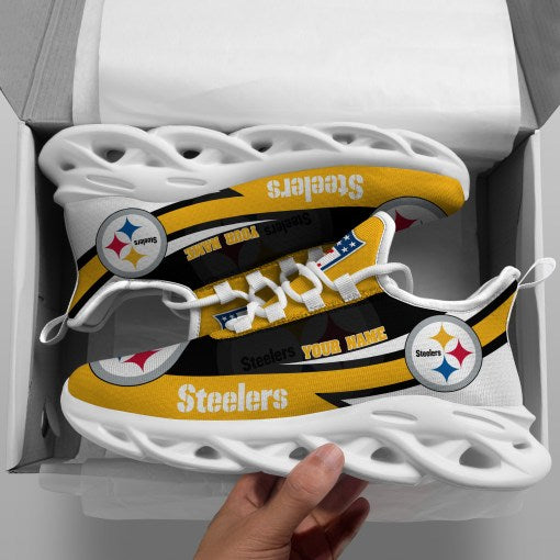 Personalized Pittsburgh Steelers NFL Max Soul Shoes Sneakers for Men And Women – NFL Football Fan Shoes, Team Sneakers
