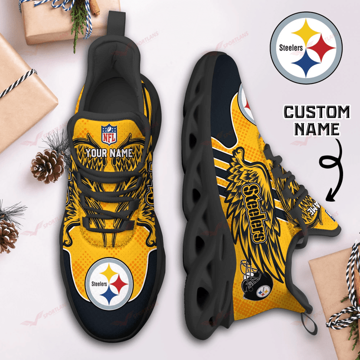 Personalized Pittsburgh Steelers NFL Max Soul Shoes Sneakers for Men And Women – NFL Football Fan Shoes, Team Sneakers - Image 3