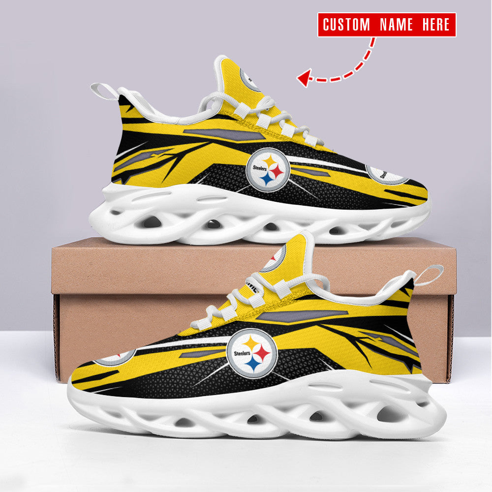 Personalized Pittsburgh Steelers NFL Max Soul Shoes Sneakers for Men And Women – NFL Football Fan Shoes, Team Sneakers