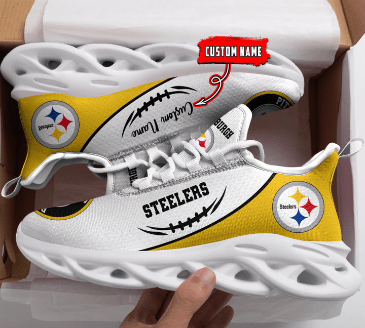 Personalized Pittsburgh Steelers NFL Max Soul Shoes Sneakers for Men And Women – NFL Football Fan Shoes, Team Sneakers