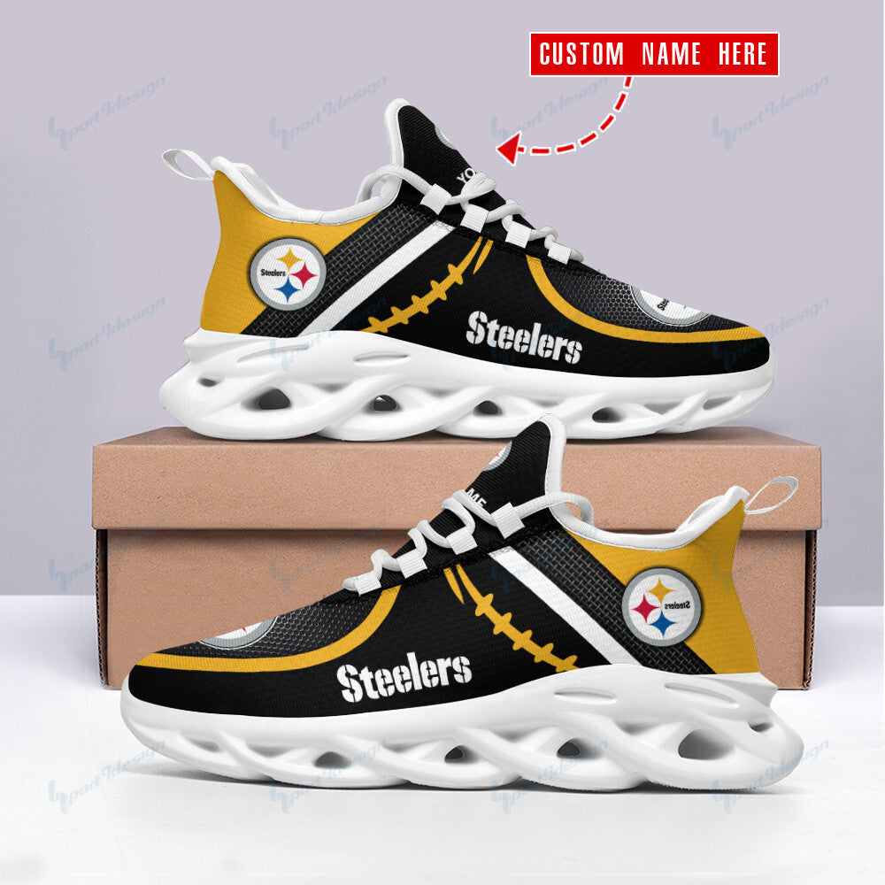 Personalized Pittsburgh Steelers NFL Max Soul Shoes Sneakers for Men And Women – NFL Football Fan Shoes, Team Sneakers