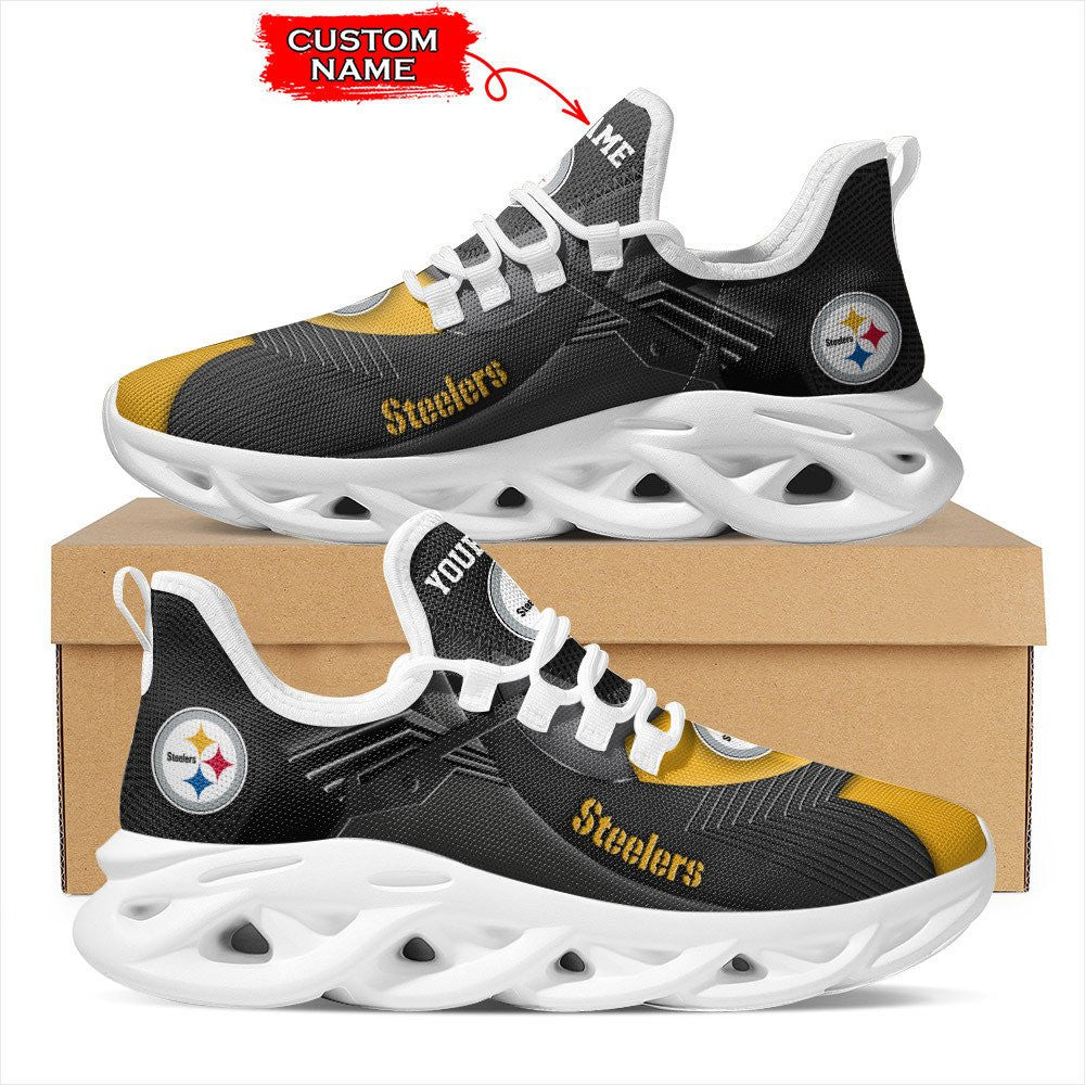 Personalized Pittsburgh Steelers NFL Max Soul Shoes Sneakers for Men And Women – NFL Football Fan Shoes, Team Sneakers