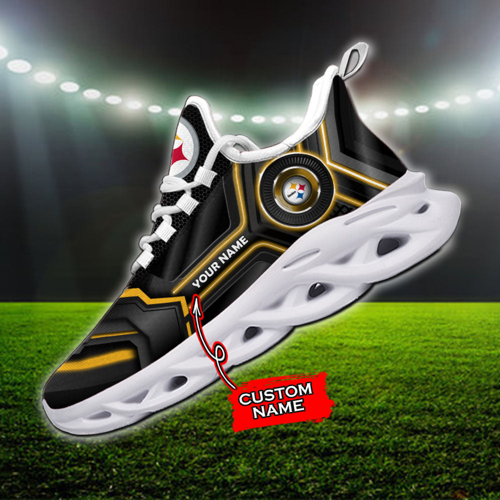 Personalized Pittsburgh Steelers NFL Max Soul Shoes Sneakers for Men And Women – NFL Football Fan Shoes, Team Sneakers