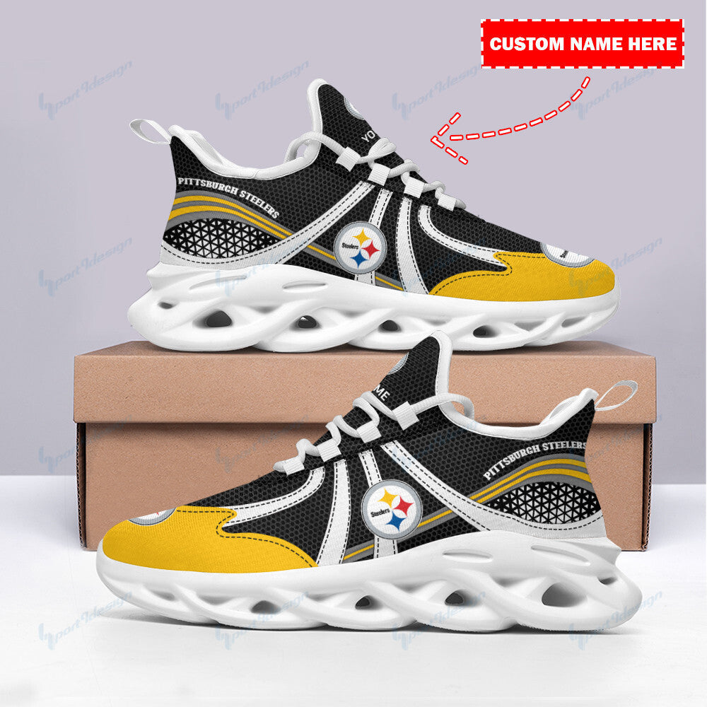 Personalized Pittsburgh Steelers NFL Max Soul Shoes Sneakers for Men And Women – NFL Football Fan Shoes, Team Sneakers