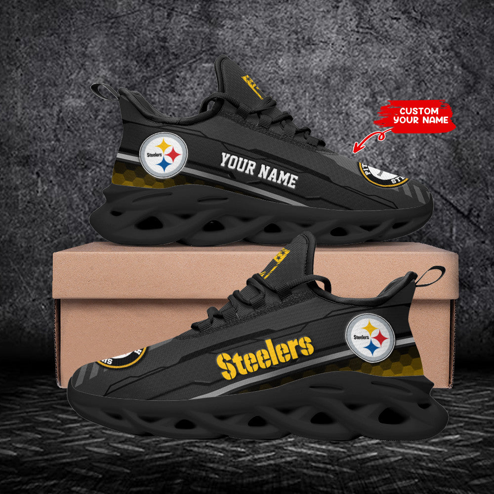 Personalized Pittsburgh Steelers NFL Max Soul Shoes Sneakers for Men And Women – NFL Football Fan Shoes, Team Sneakers - Image 3