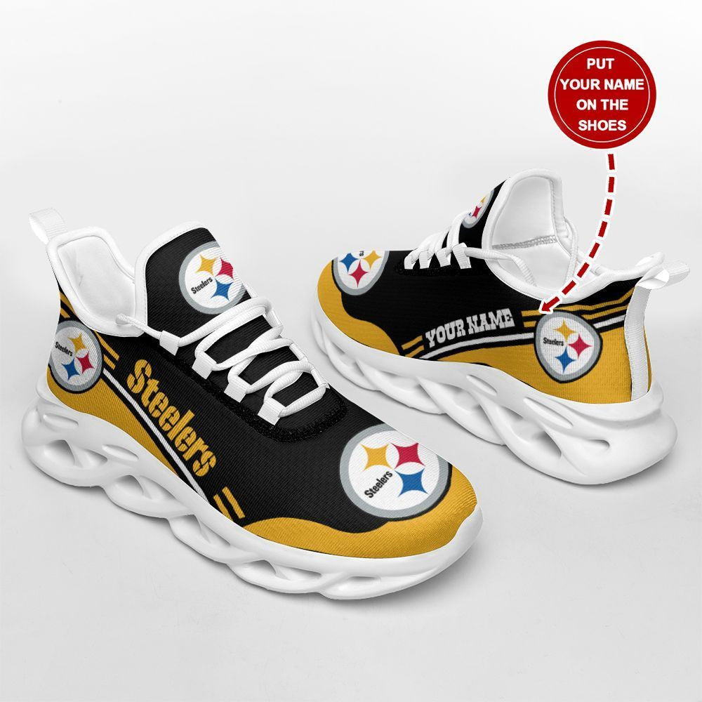 Personalized Pittsburgh Steelers NFL Max Soul Shoes Sneakers for Men And Women – NFL Football Fan Shoes, Team Sneakers