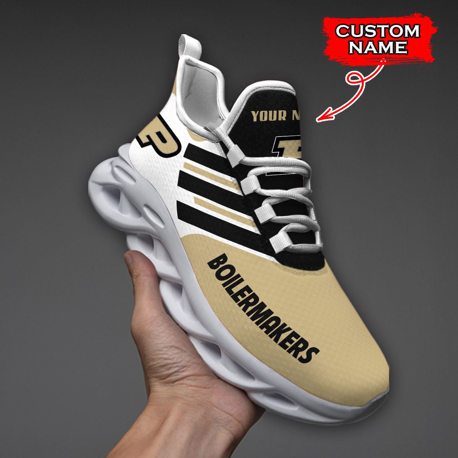 Personalized Purdue Boilermakers NCAA Max Soul Shoes Sneakers for Men And Women – NCAA Fan Shoes, Team Sneakers