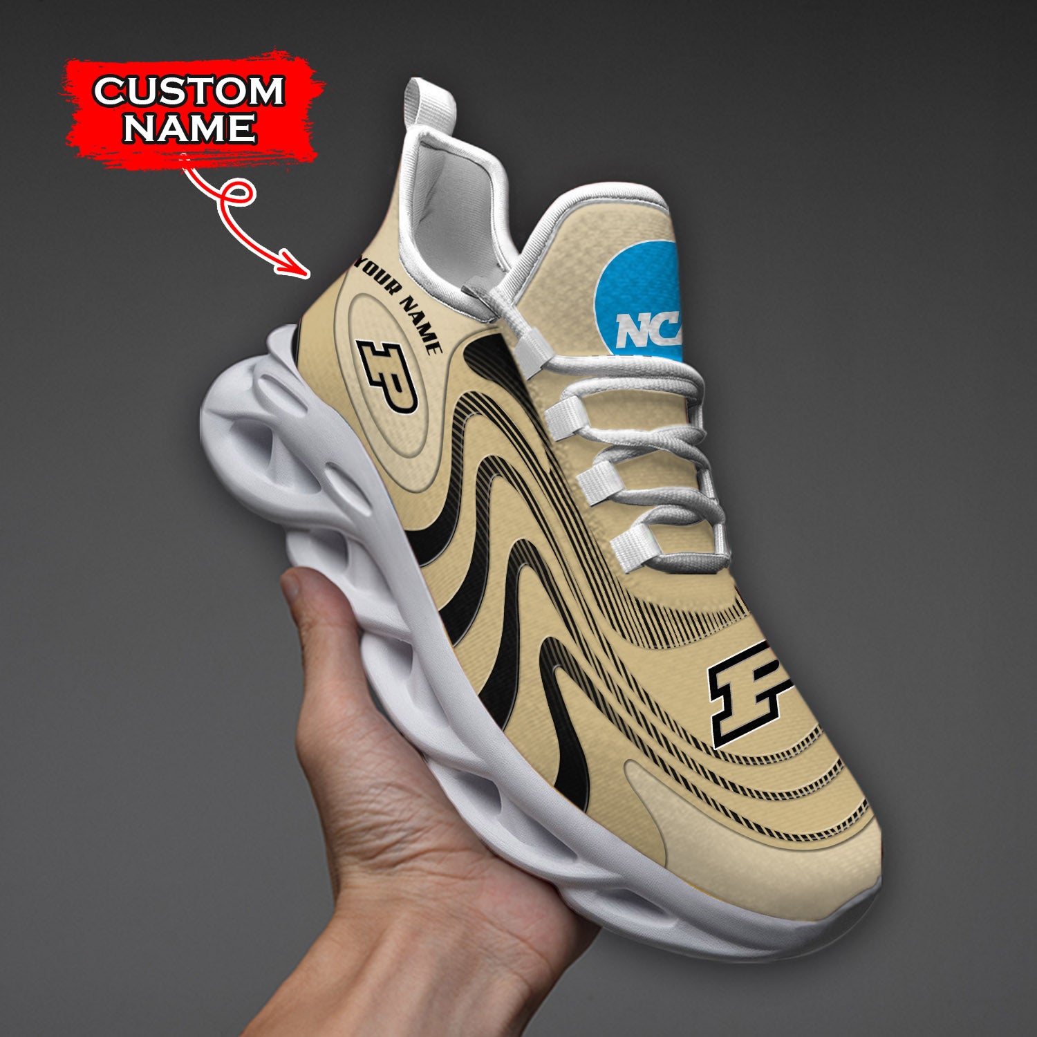 Personalized Purdue Boilermakers NCAA Max Soul Shoes Sneakers for Men And Women – NCAA Fan Shoes, Team Sneakers