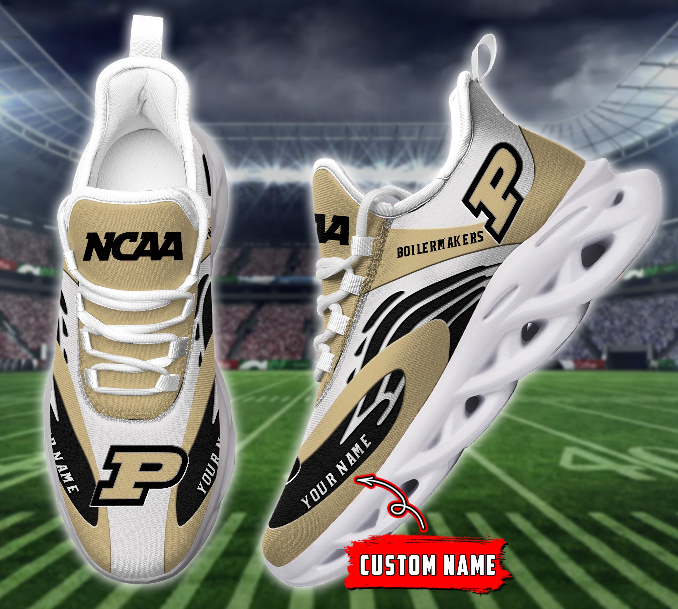 Personalized Purdue Boilermakers NCAA Max Soul Shoes Sneakers for Men And Women – NCAA Fan Shoes, Team Sneakers