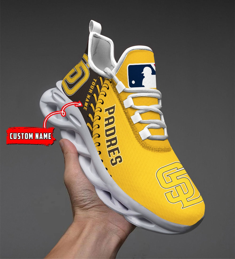 Personalized San Diego Padres MLB Max Soul ShoesSneakers for Men And Women – MLB Baseball Fan Shoes, Team Sneakers
