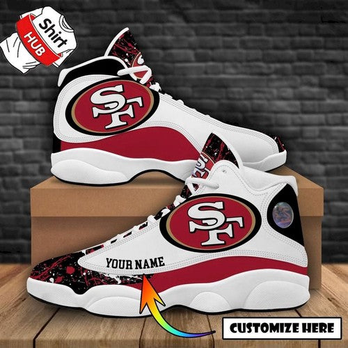 Personalized San Francisco 49ers JD13 Sneakers Shoes for Men & Women | Custom Fan Gift