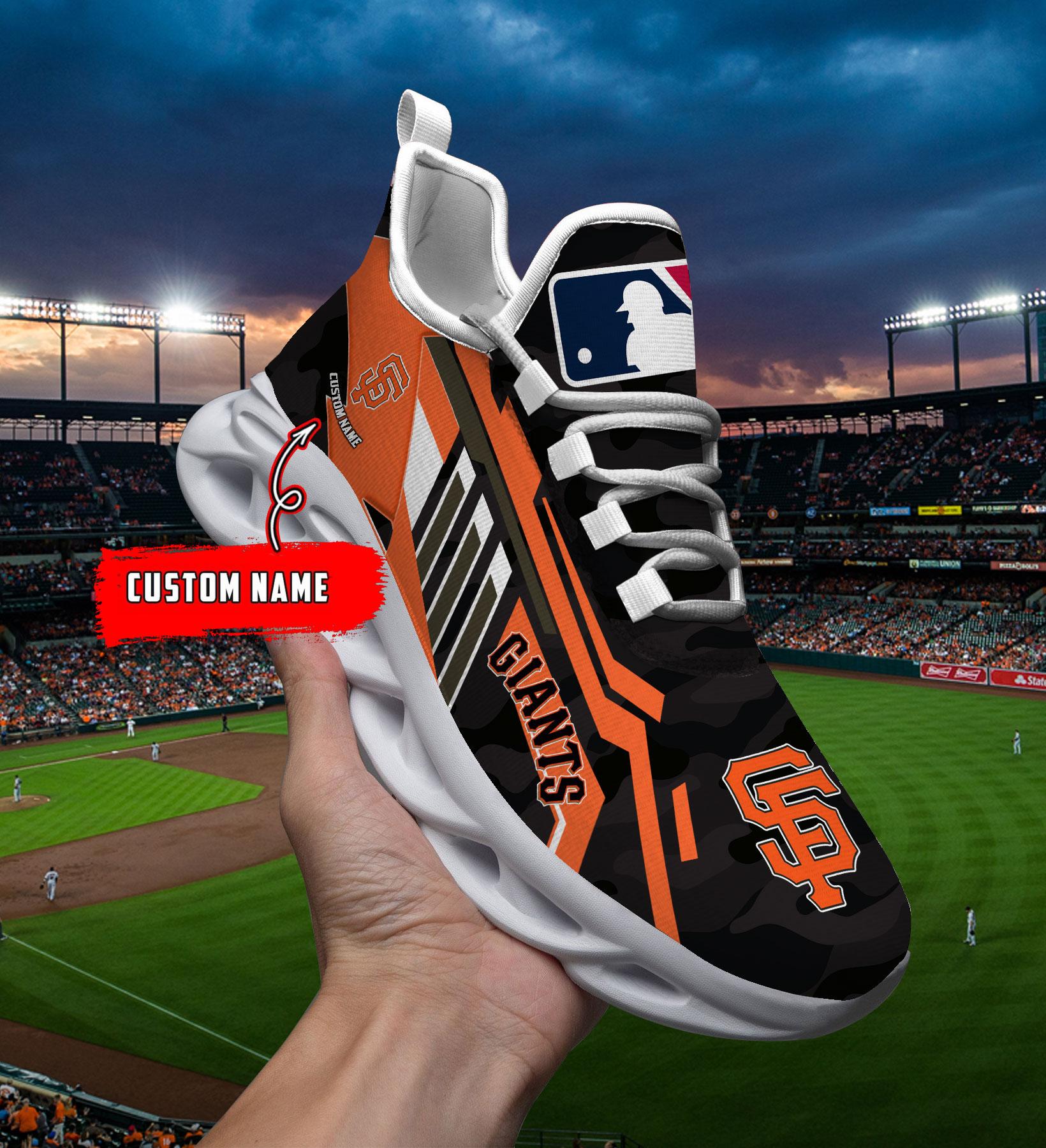 Personalized San Francisco Giants Max Soul Shoes Sneakers for Men And Women – NFL Football Fan Shoes, Team Sneakers