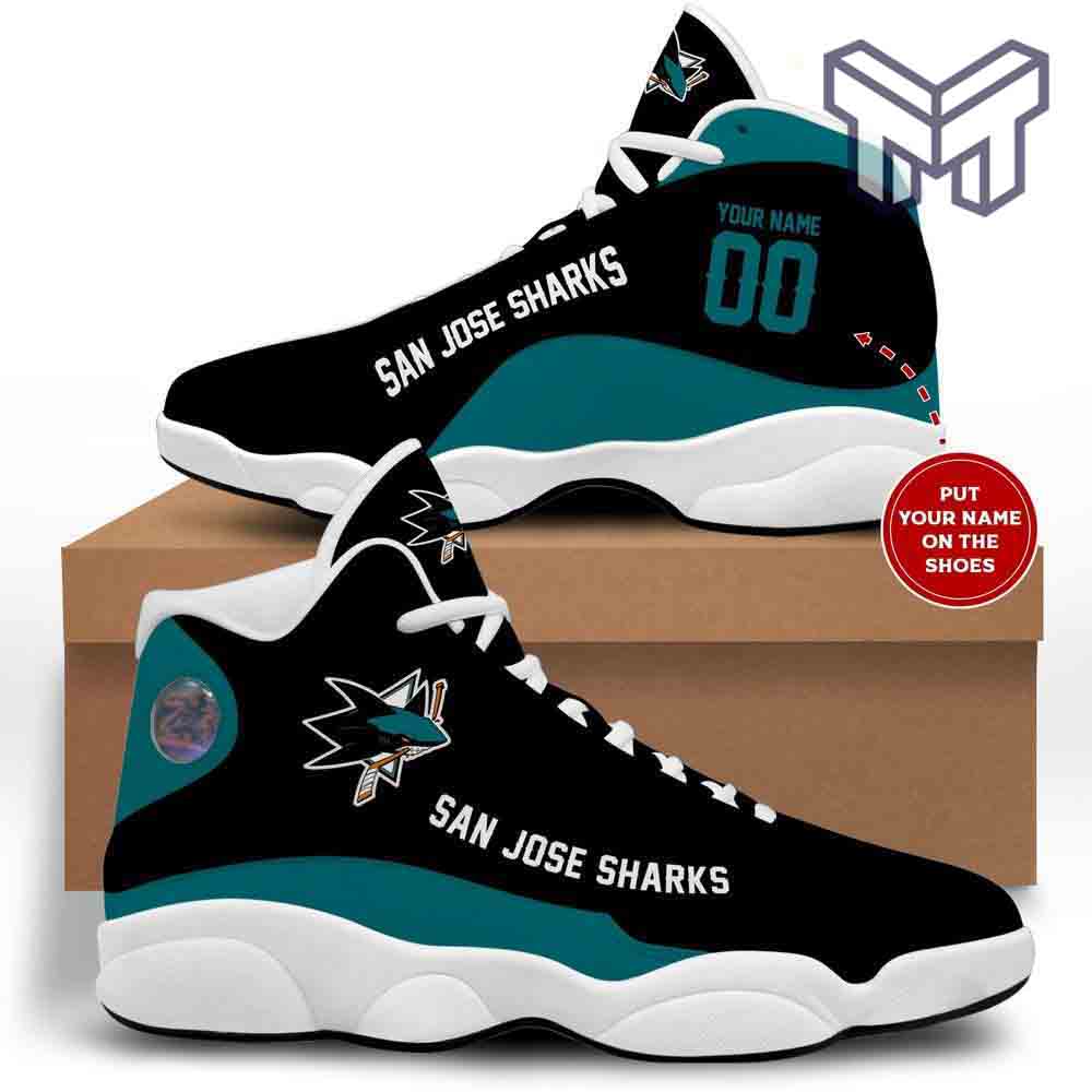 Personalized San Jose Sharks JD13 Sneakers Shoes for Men & Women | Custom Fan Gift