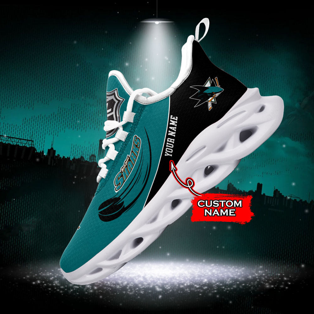 Personalized San Jose Sharks NHL Max Soul Shoes Sneakers for Men And Women – NHL Hockey Fan Shoes, Team Sneakers