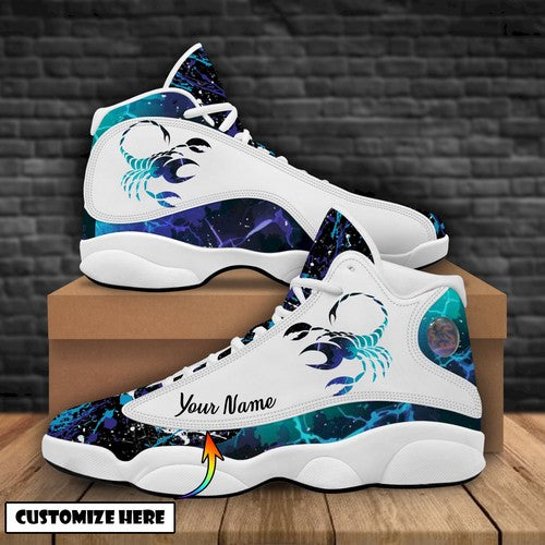 Personalized Scorpio Zodiac JD13 Sneakers Shoes for Men & Women | Personalized Gift for Style Lovers