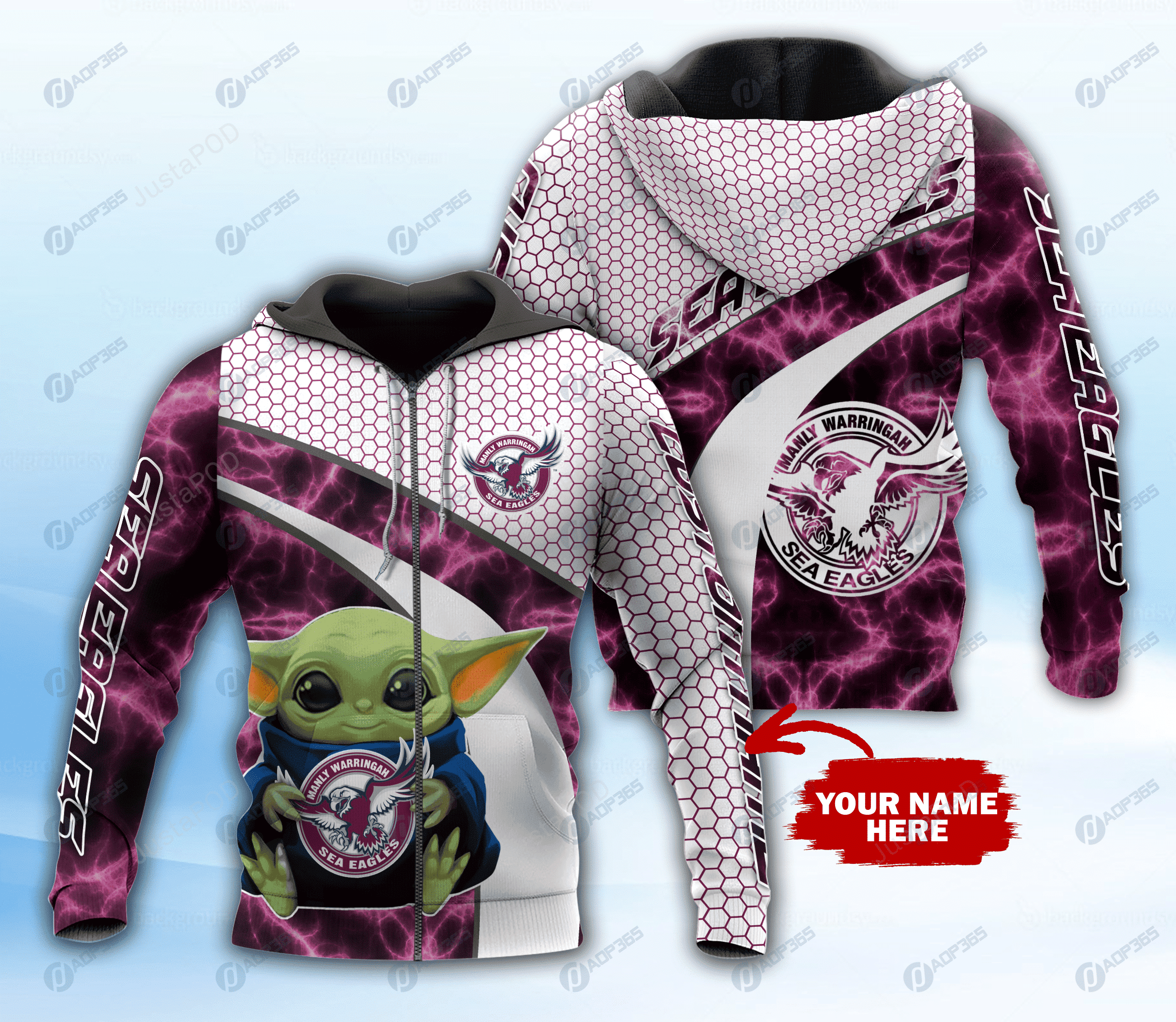 Personalized Sea Eagles 3D All Over Print Hoodie & Zip Hoodie