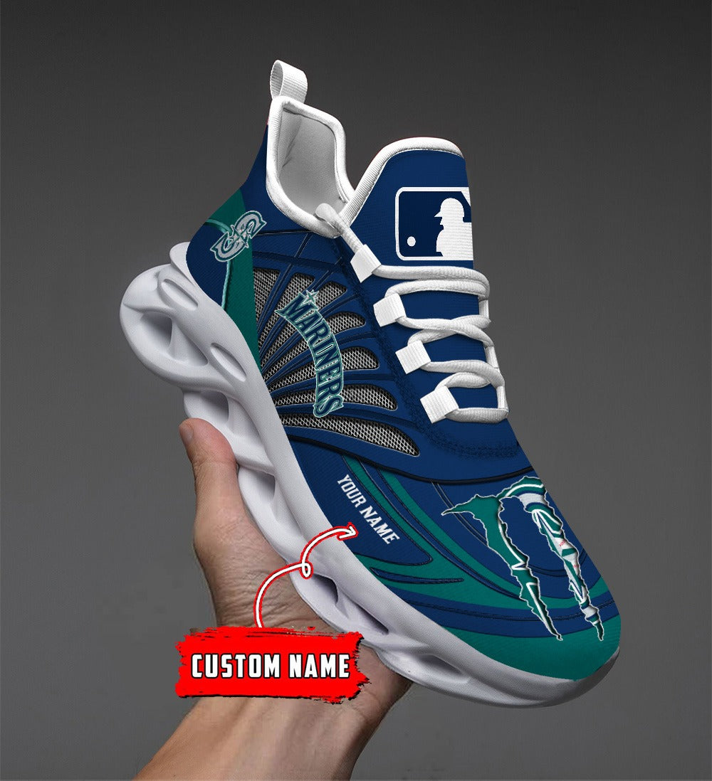 Personalized Seattle Mariners MLB Max Soul Shoes Sneakers for Men And Women – MLB Baseball Fan Shoes, Team Sneakers